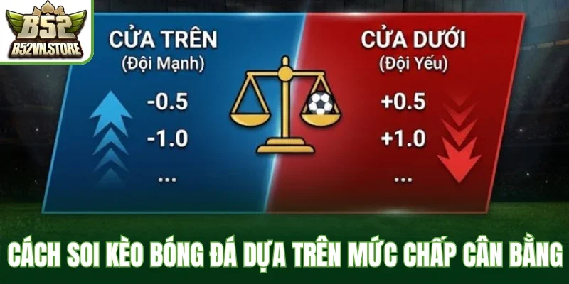 Cách soi kèo bóng đá dựa trên mức chấp cân bằng