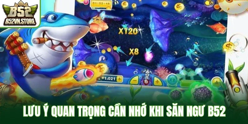 Lưu ý quan trọng cần nhớ khi săn ngư B52